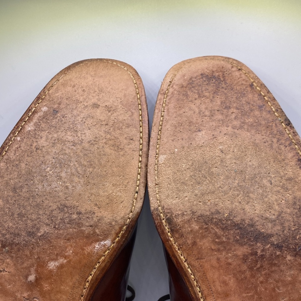 Church's Custom Grade Men Size 11 Brown Leather Plain Toe Derby Dress Shoes - Picture 9 of 16
